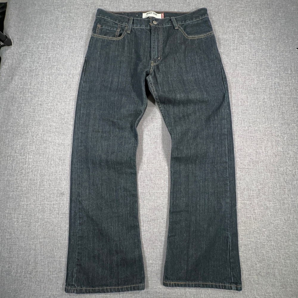 Vintage Y2K Levi's 527 Bootcut Jeans Mens 34x30 Dark Indigo Western Cowboy Denim